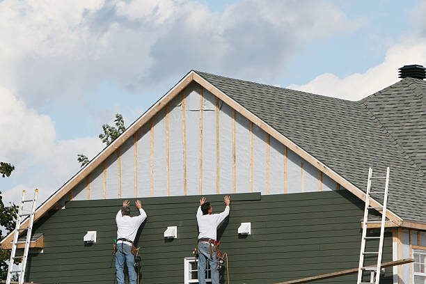 Professional Storm Damage Siding Repair technician working in Jefferson, PA